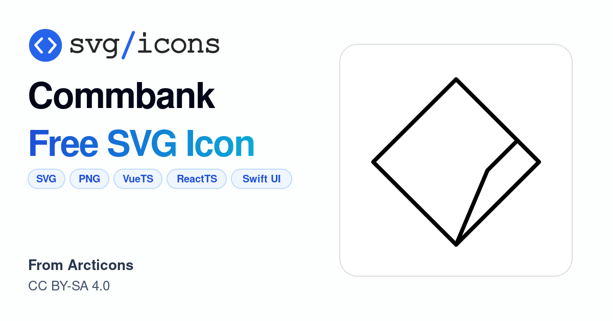 Commbank SVG Icon - Free Commbank PNG & SVG Download