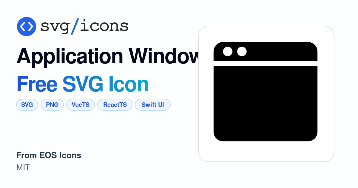 Application-window SVG Icon - Free Application-window PNG & SVG Download