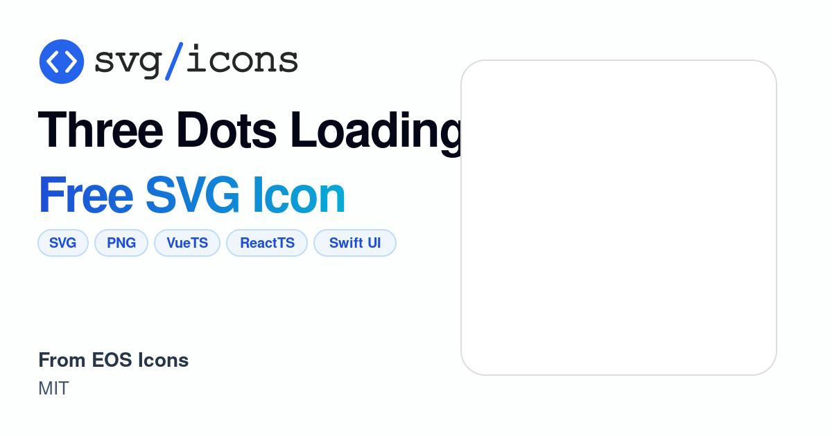 Three-dots-loading SVG Icon - Free Three-dots-loading PNG & SVG Download