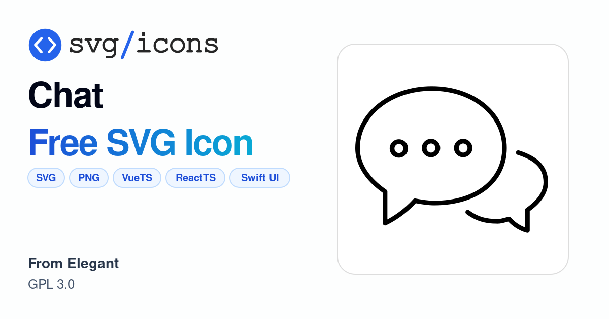 Chat SVG Icon - Free Chat PNG & SVG Download