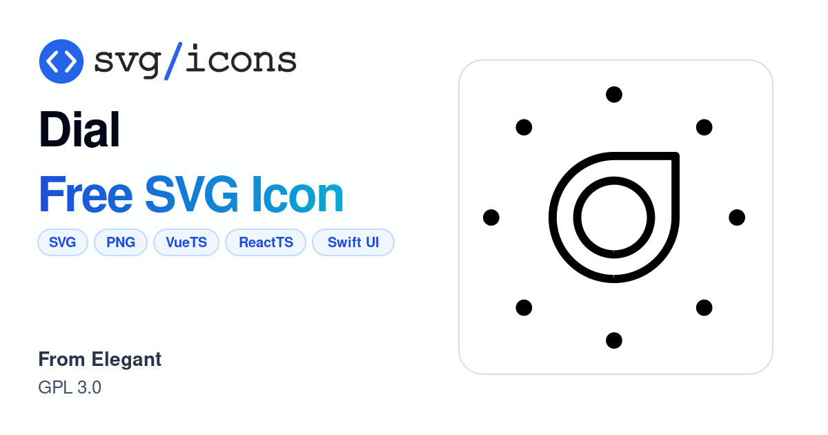 Dial SVG Icon - Free Dial PNG & SVG Download