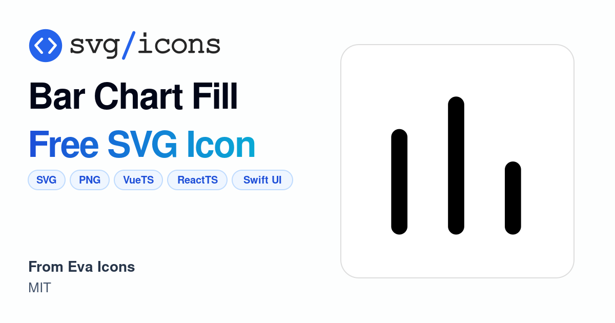 Bar-chart-fill SVG Icon - Free Bar-chart-fill PNG & SVG Download