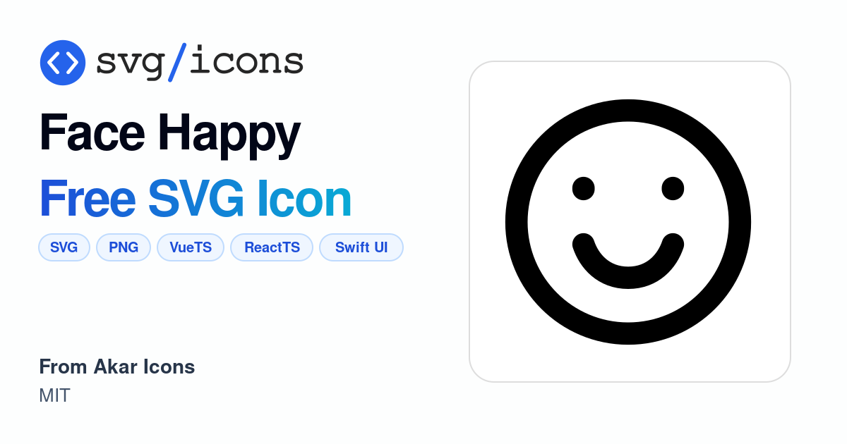 Face-happy SVG Icon - Free Face-happy PNG & SVG Download