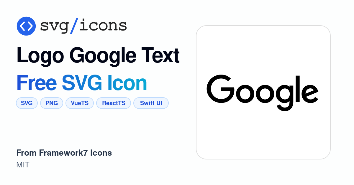Logo-google-text SVG Icon - Free Logo-google-text PNG & SVG Download