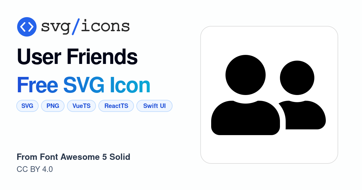 User-friends SVG Icon - Free User-friends PNG & SVG Download