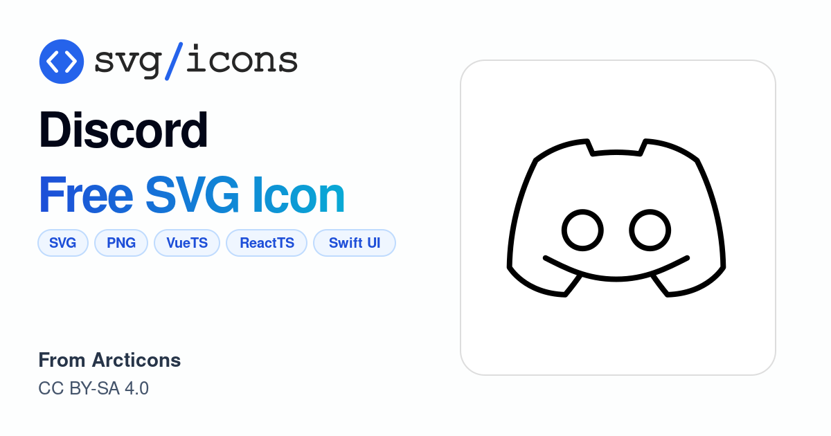 Discord SVG Icon - Free Discord PNG & SVG Download