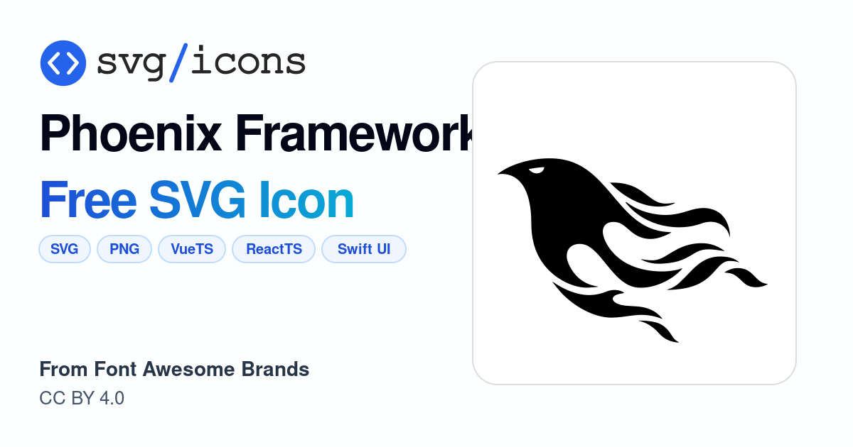 Phoenix-framework SVG Icon - Free Phoenix-framework PNG & SVG Download
