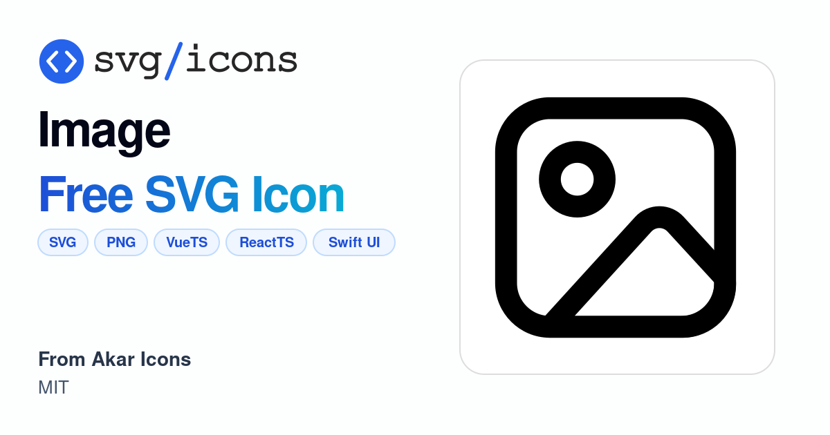 Image SVG Icon - Free Image PNG & SVG Download