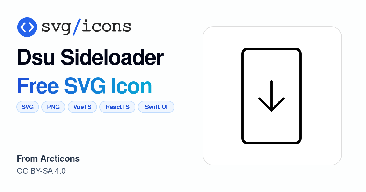 Dsu-sideloader SVG Icon - Free Dsu-sideloader PNG & SVG Download