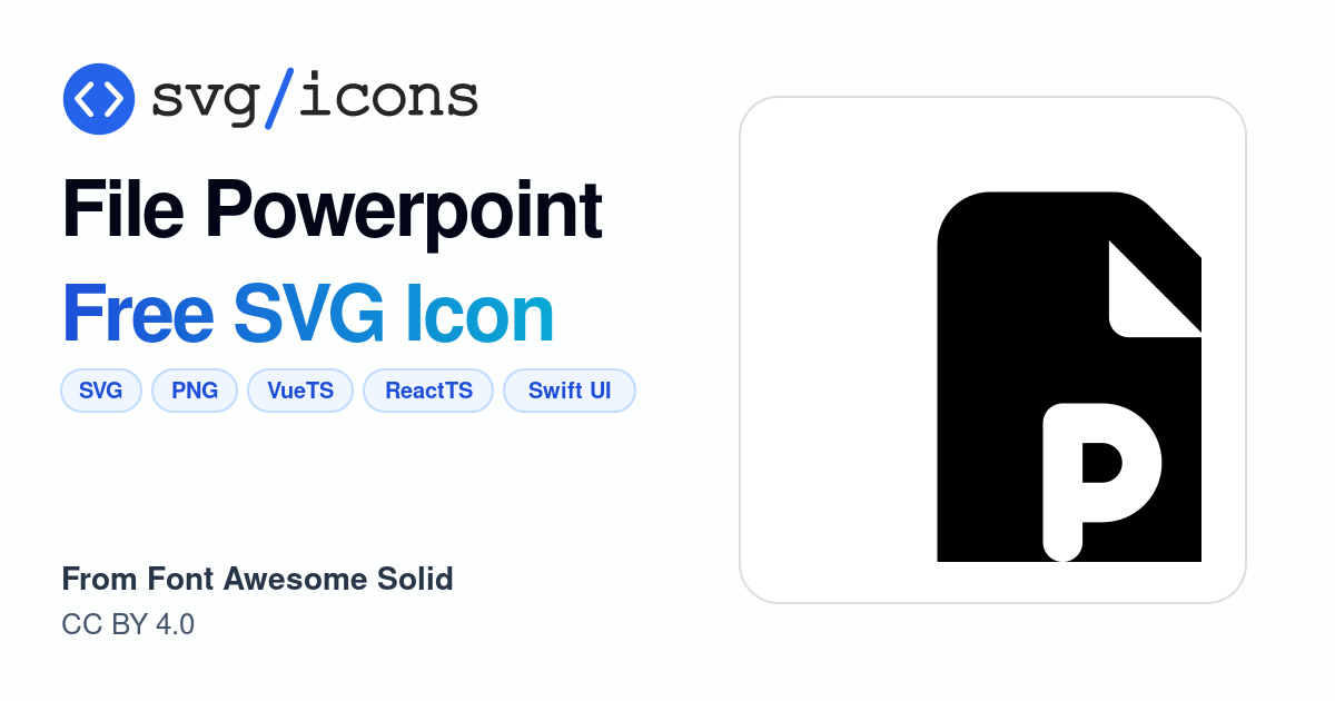 File-powerpoint SVG Icon - Free File-powerpoint PNG & SVG Download