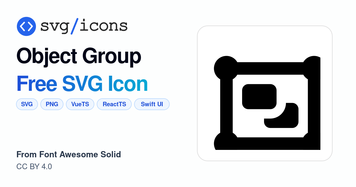 Object-group SVG Icon - Free Object-group PNG & SVG Download
