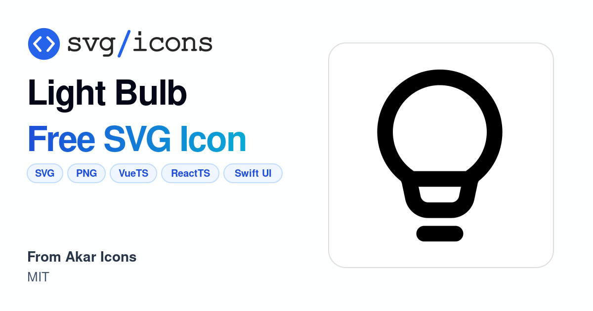 Light-bulb SVG Icon - Free Light-bulb PNG & SVG Download