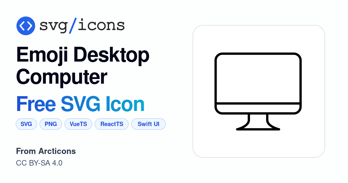 Emoji-desktop-computer SVG Icon - Free Emoji-desktop-computer PNG & SVG ...