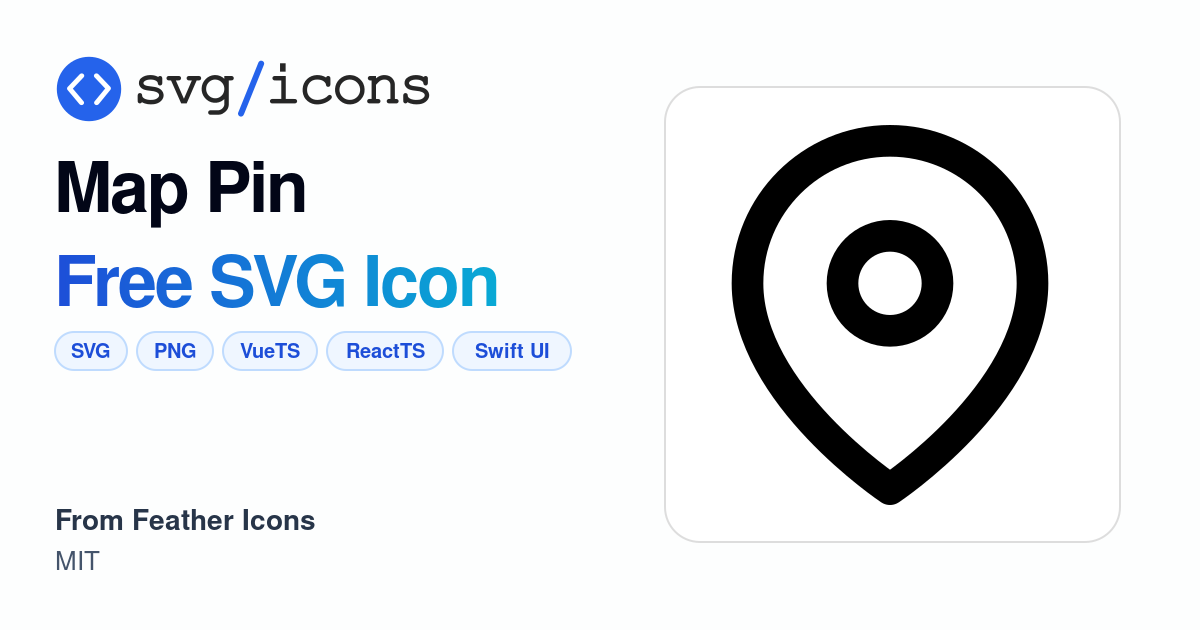 Map-pin SVG Icon - Free Map-pin PNG & SVG Download