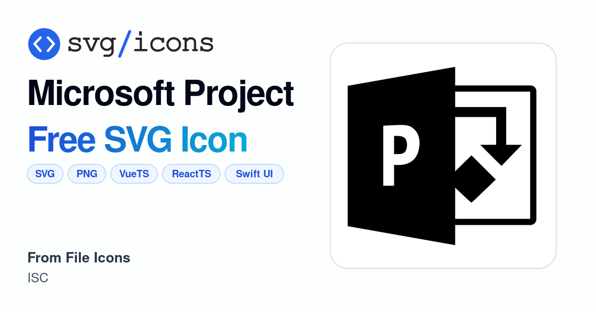 Microsoft-project SVG Icon - Free Microsoft-project PNG & SVG Download