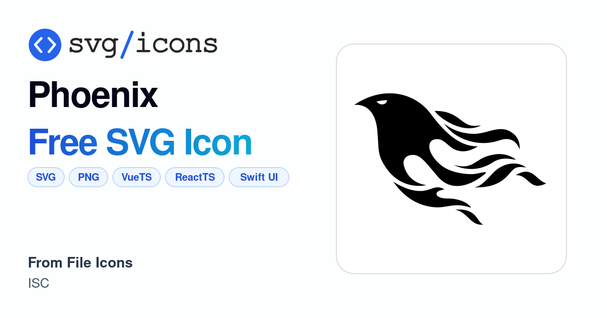 Phoenix SVG Icon - Free Phoenix PNG & SVG Download