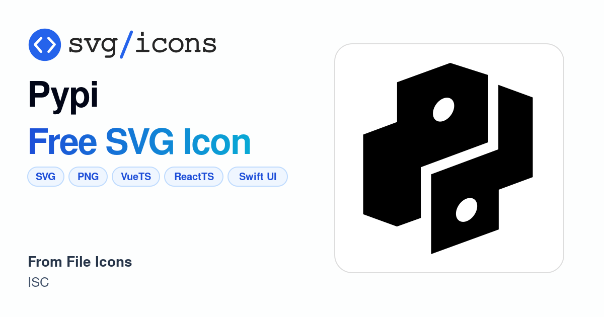 Pypi SVG Icon - Free Pypi PNG & SVG Download