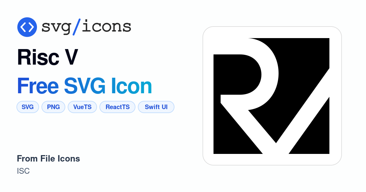 Risc-v SVG Icon - Free Risc-v PNG & SVG Download
