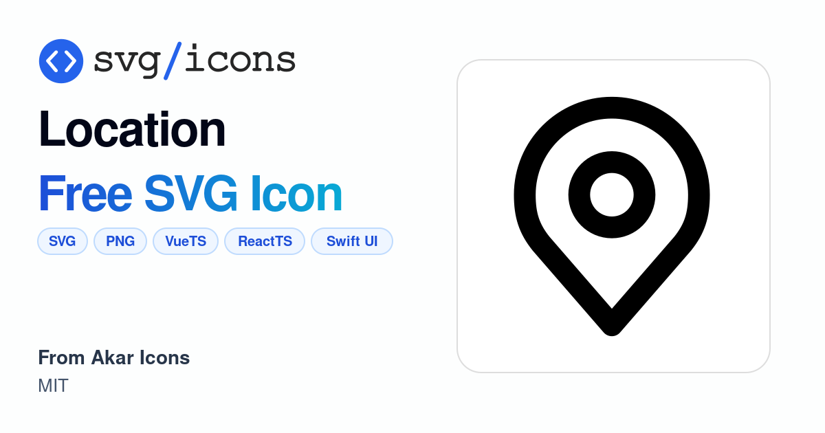 Location SVG Icon - Free Location PNG & SVG Download