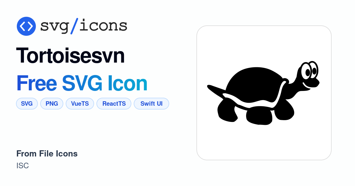 Tortoisesvn SVG Icon - Free Tortoisesvn PNG & SVG Download
