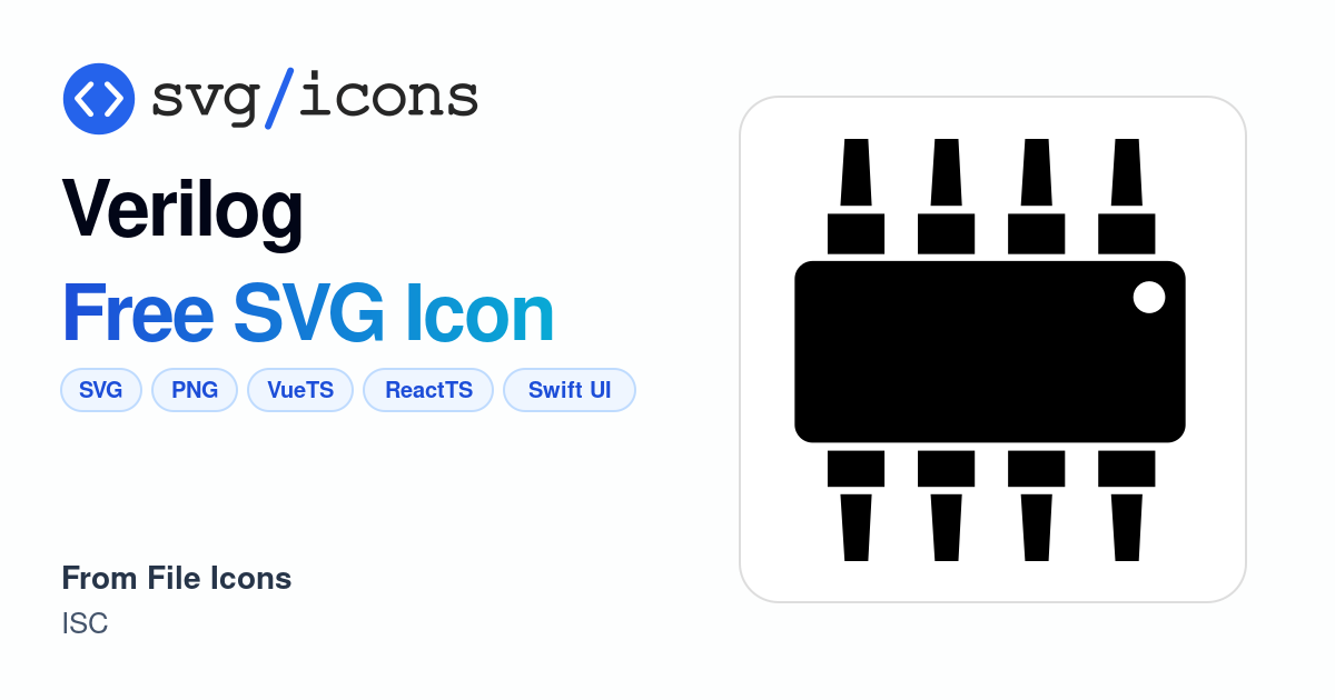 Verilog SVG Icon - Free Verilog PNG & SVG Download