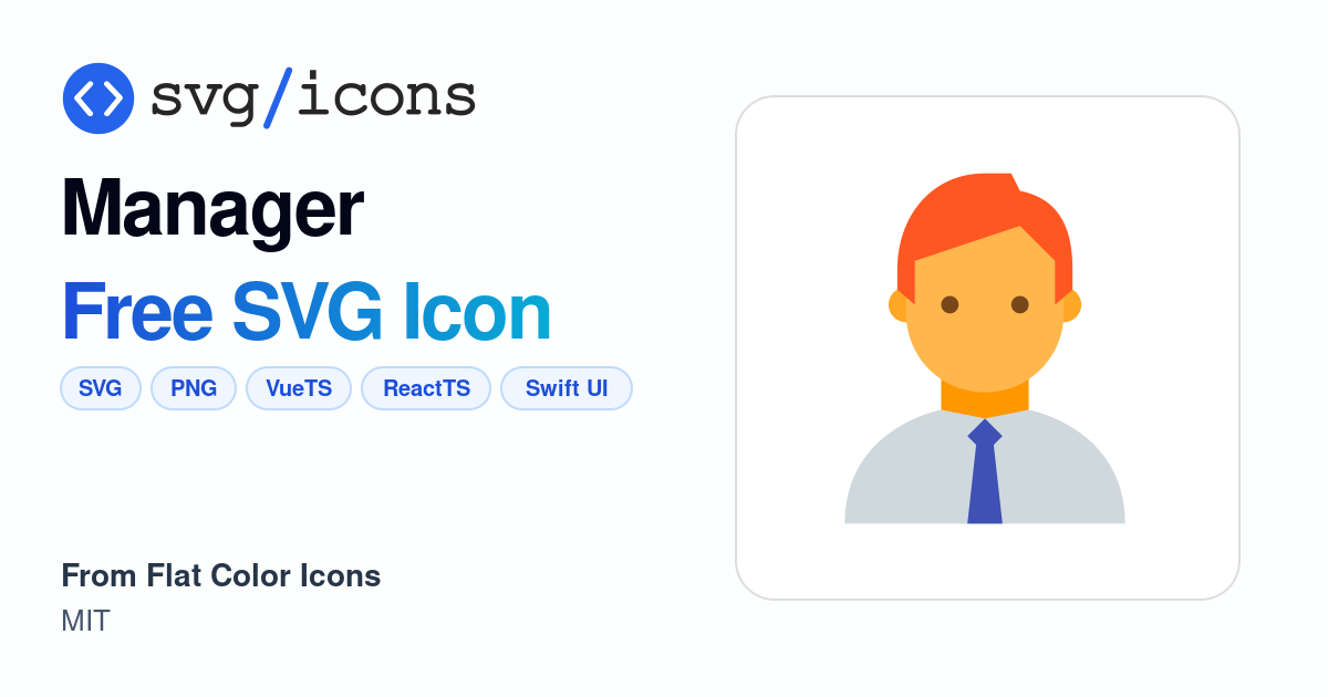 Manager SVG Icon - Free Manager PNG & SVG Download