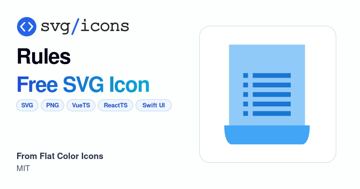 Rules SVG Icon - Free Rules PNG & SVG Download
