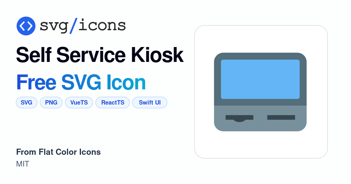Self-service-kiosk SVG Icon - Free Self-service-kiosk PNG & SVG Download