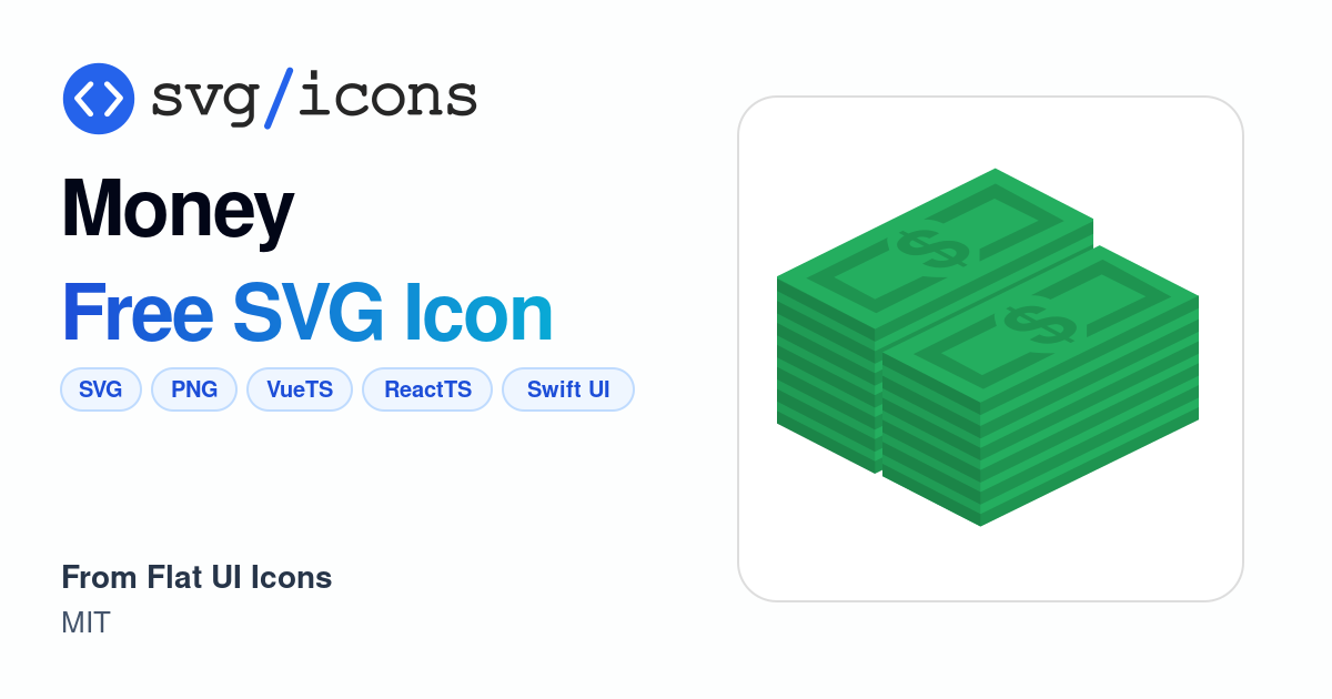 Money SVG Icon - Free Money PNG & SVG Download