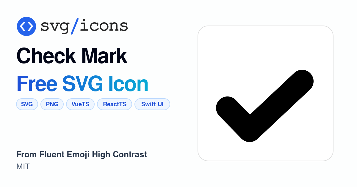 Check-mark SVG Icon - Free Check-mark PNG & SVG Download