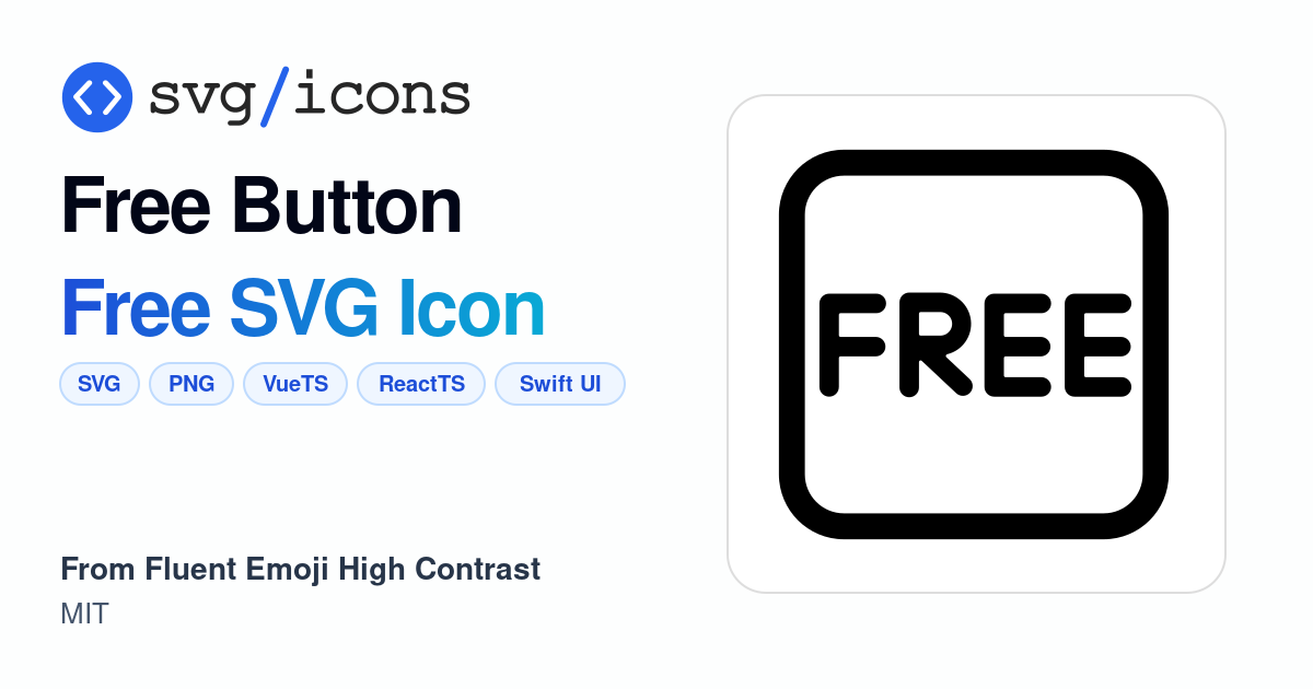 Free-button SVG Icon - Free Free-button PNG & SVG Download
