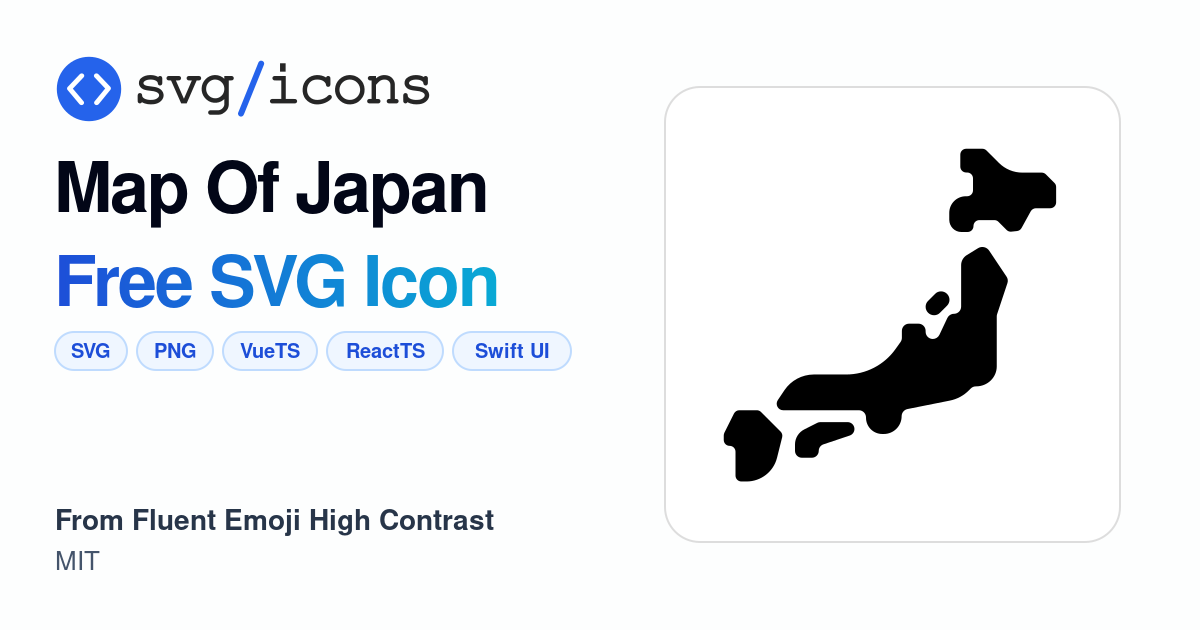 Map-of-japan SVG Icon - Free Map-of-japan PNG & SVG Download