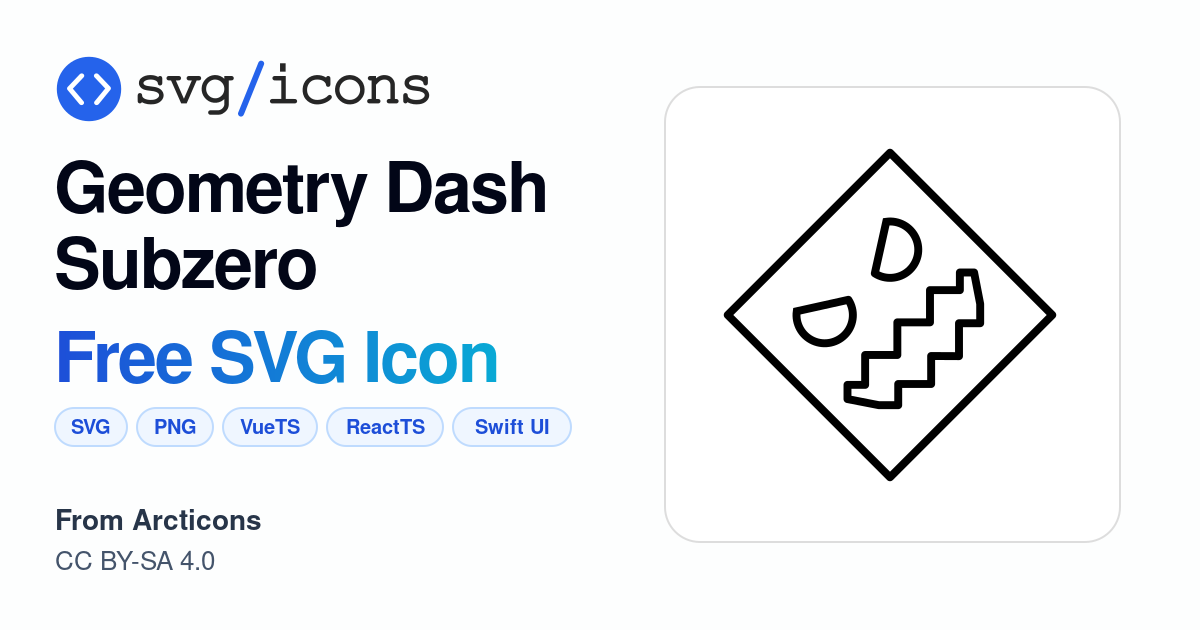 Geometry-dash-subzero SVG Icon - Free Geometry-dash-subzero PNG & SVG ...