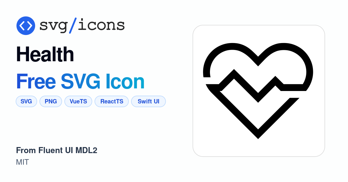 Health SVG Icon - Free Health PNG & SVG Download