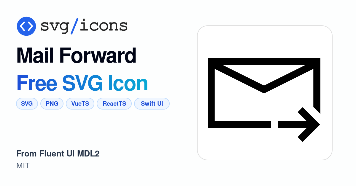 Mail-forward SVG Icon - Free Mail-forward PNG & SVG Download