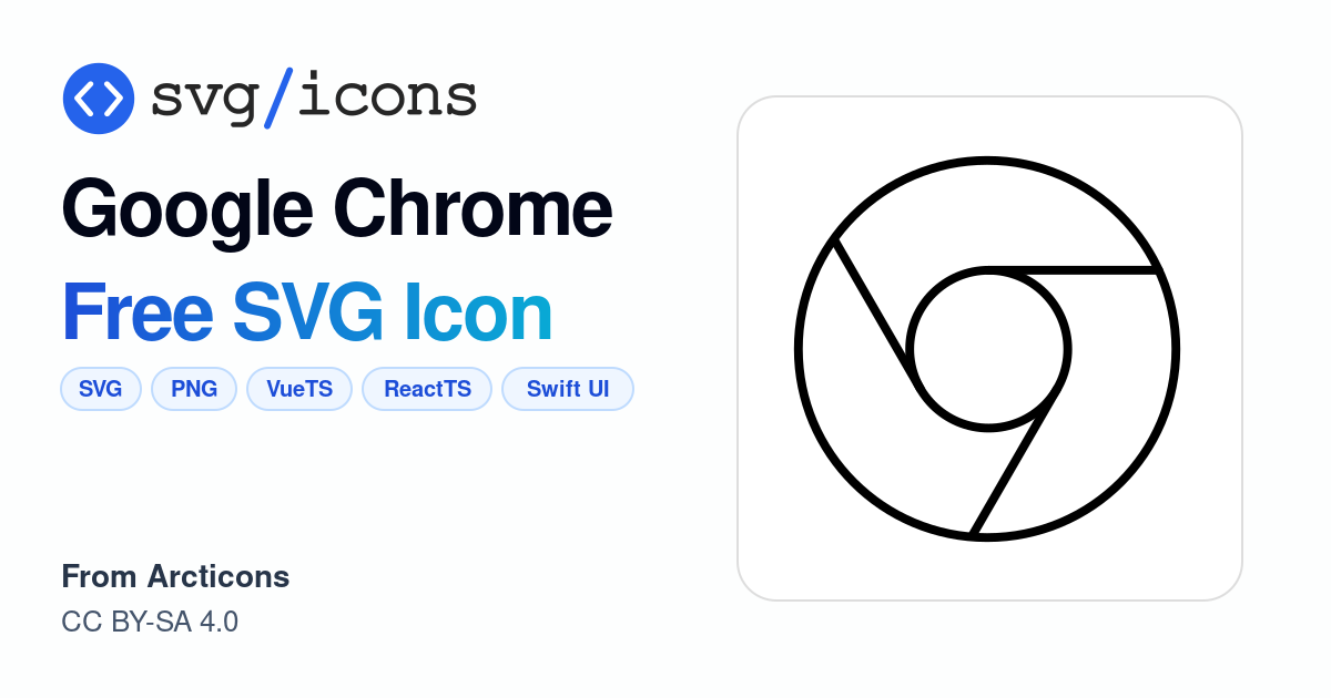 Google-chrome SVG Icon - Free Google-chrome PNG & SVG Download