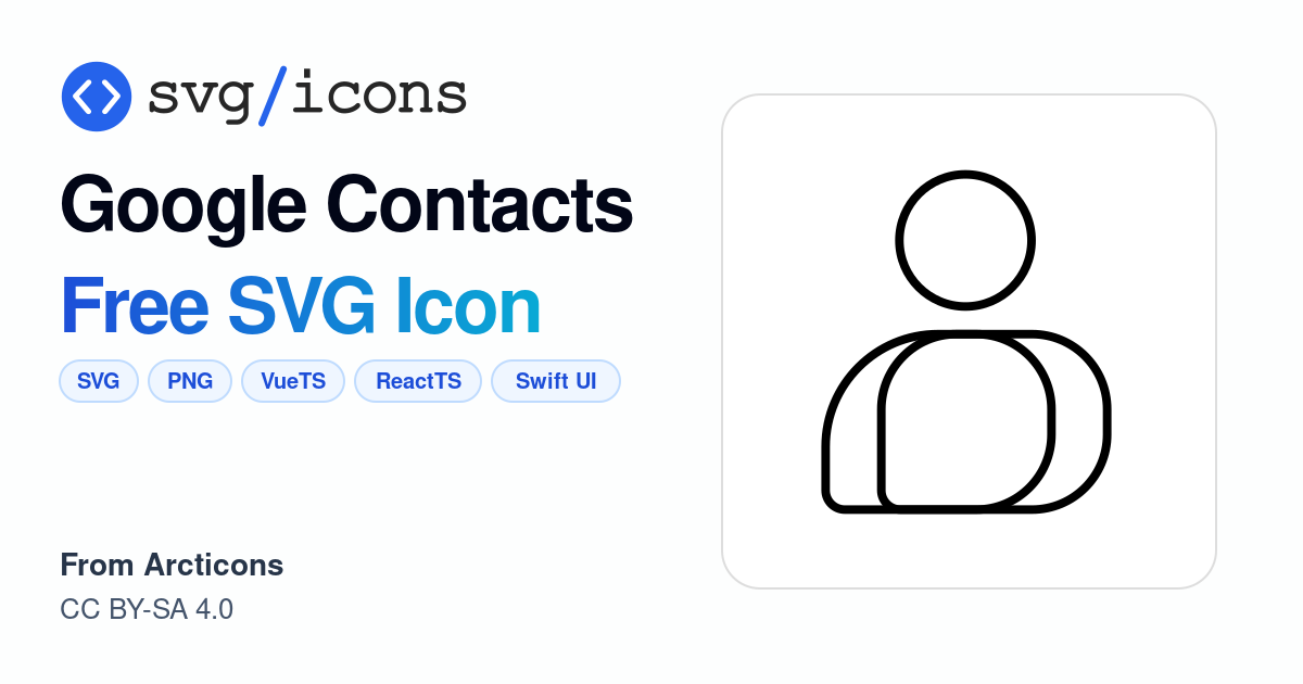 Google-contacts SVG Icon - Free Google-contacts PNG & SVG Download