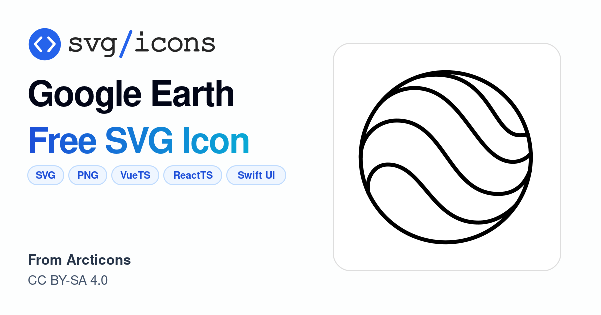 Google-earth SVG Icon - Free Google-earth PNG & SVG Download