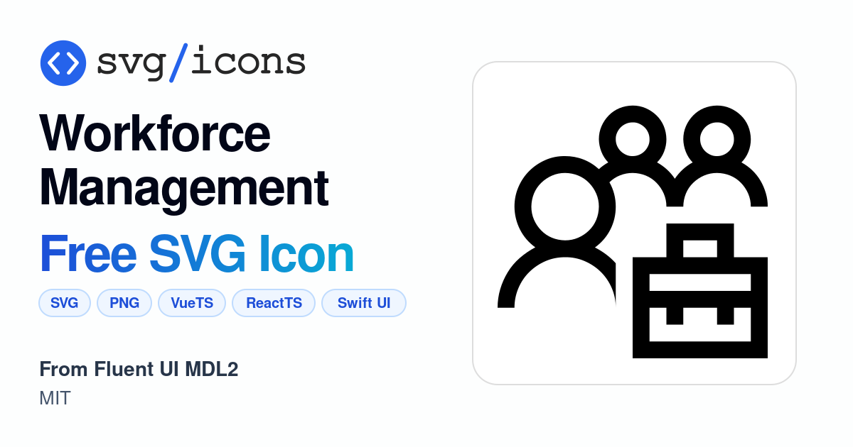 Workforce-management SVG Icon - Free Workforce-management PNG & SVG ...