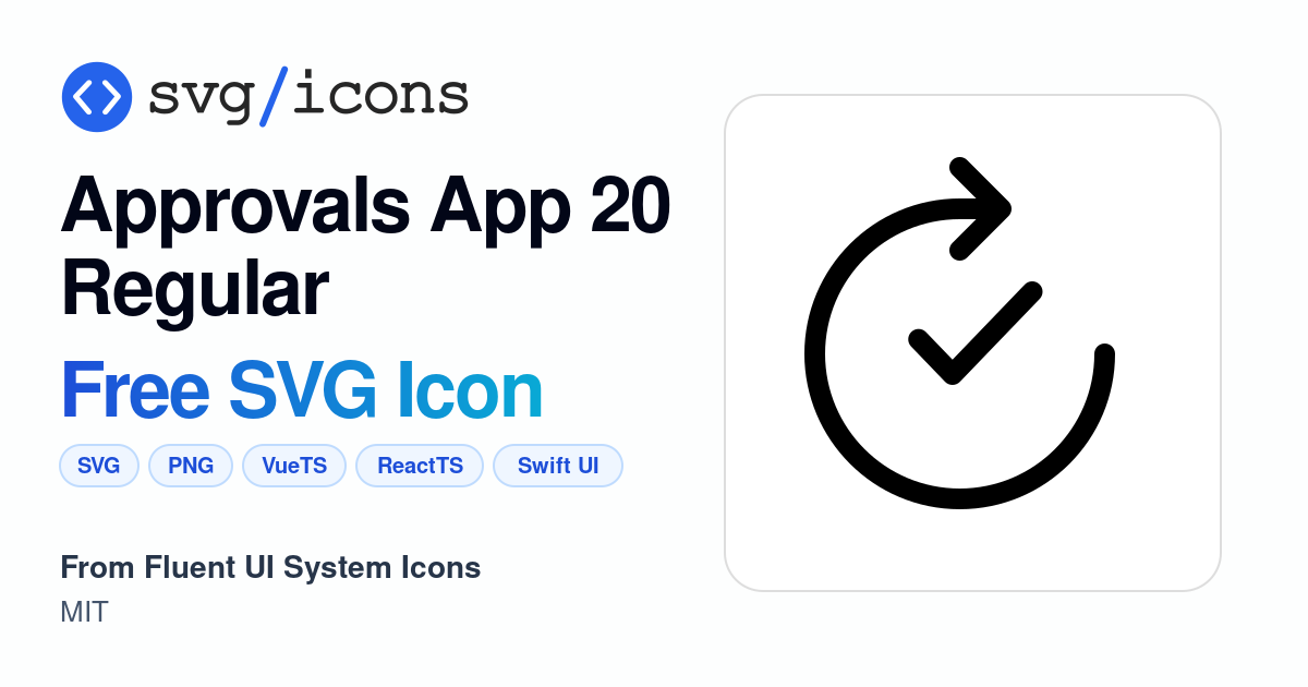 Approvals-app-20-regular SVG Icon - Free Approvals-app-20-regular PNG ...
