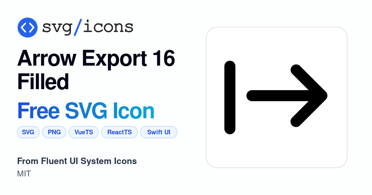 Arrow-export-16-filled SVG Icon - Free Arrow-export-16-filled PNG & SVG ...