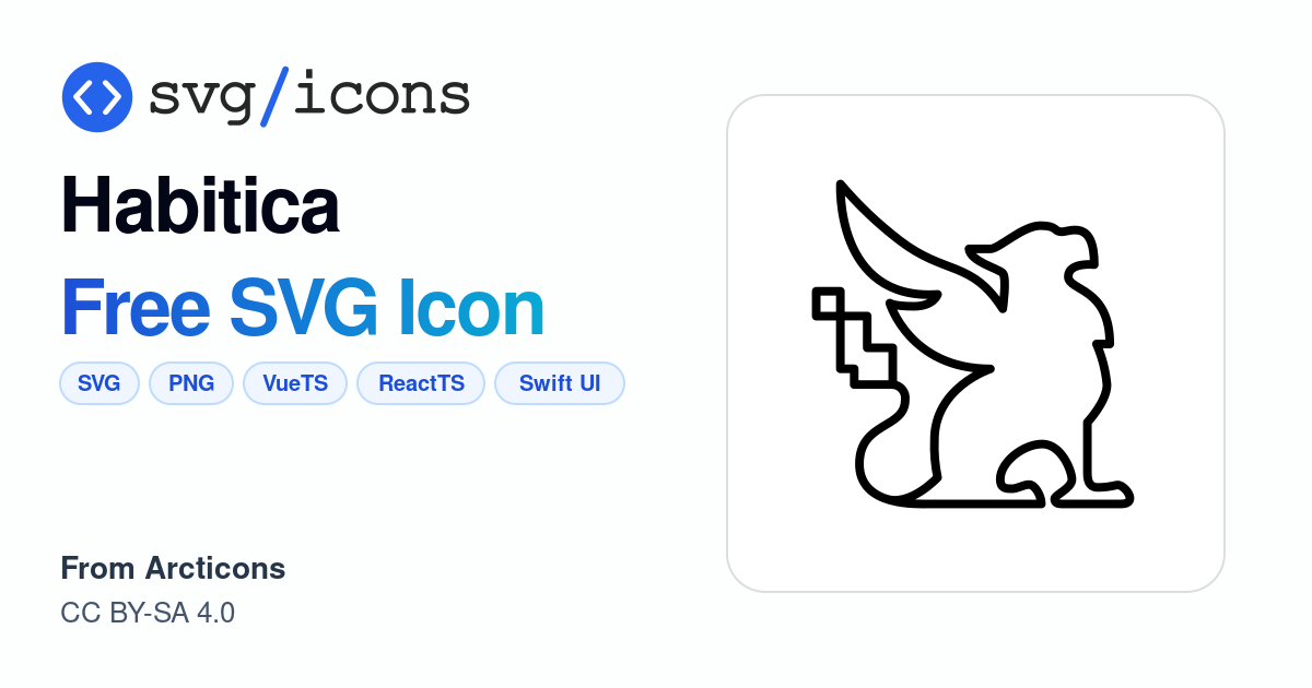 Habitica SVG Icon - Free Habitica PNG & SVG Download