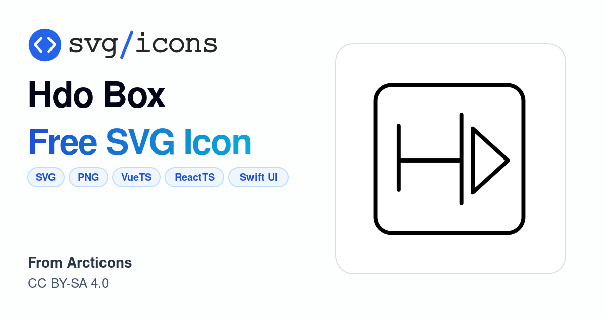 Hdo-box SVG Icon - Free Hdo-box PNG & SVG Download