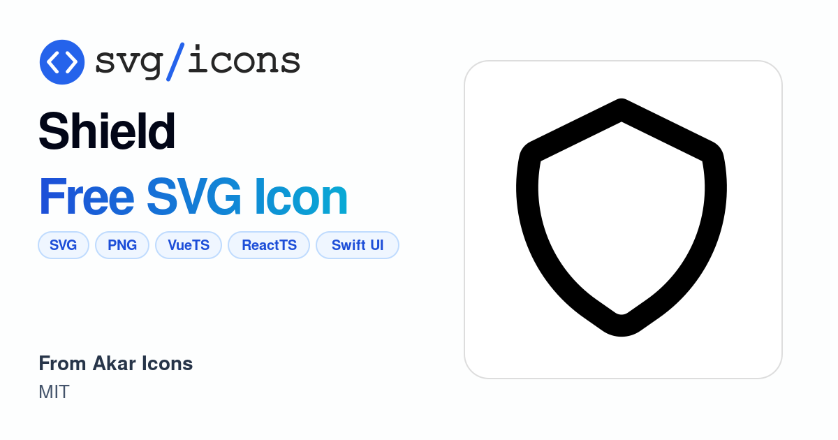 Shield SVG Icon - Free Shield PNG & SVG Download