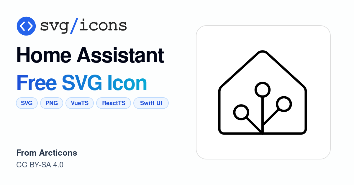 Home-assistant SVG Icon - Free Home-assistant PNG & SVG Download