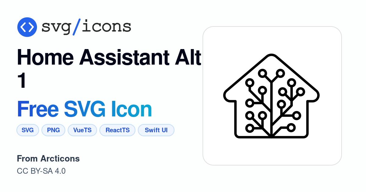 Home-assistant-alt-1 SVG Icon - Free Home-assistant-alt-1 PNG & SVG ...