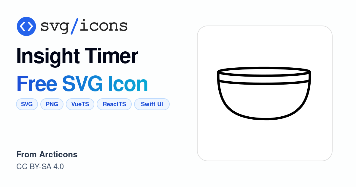 Insight-timer SVG Icon - Free Insight-timer PNG & SVG Download