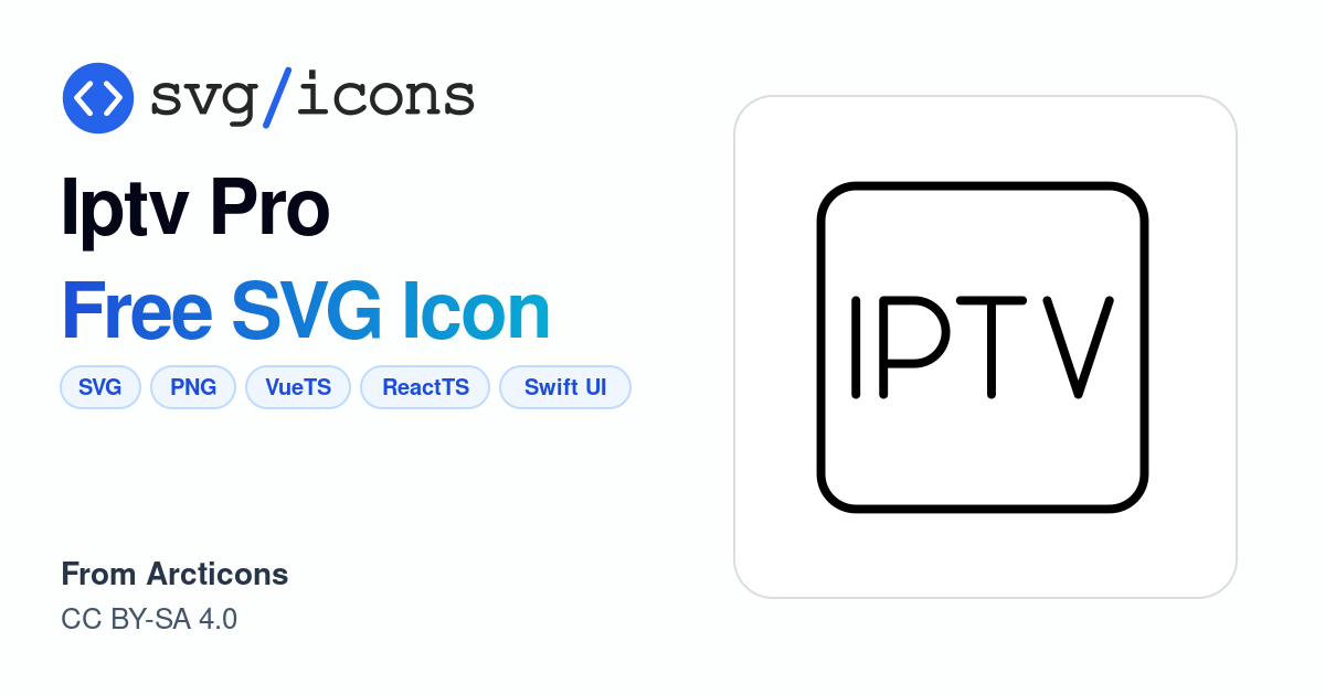 Iptv-pro SVG Icon - Free Iptv-pro PNG & SVG Download
