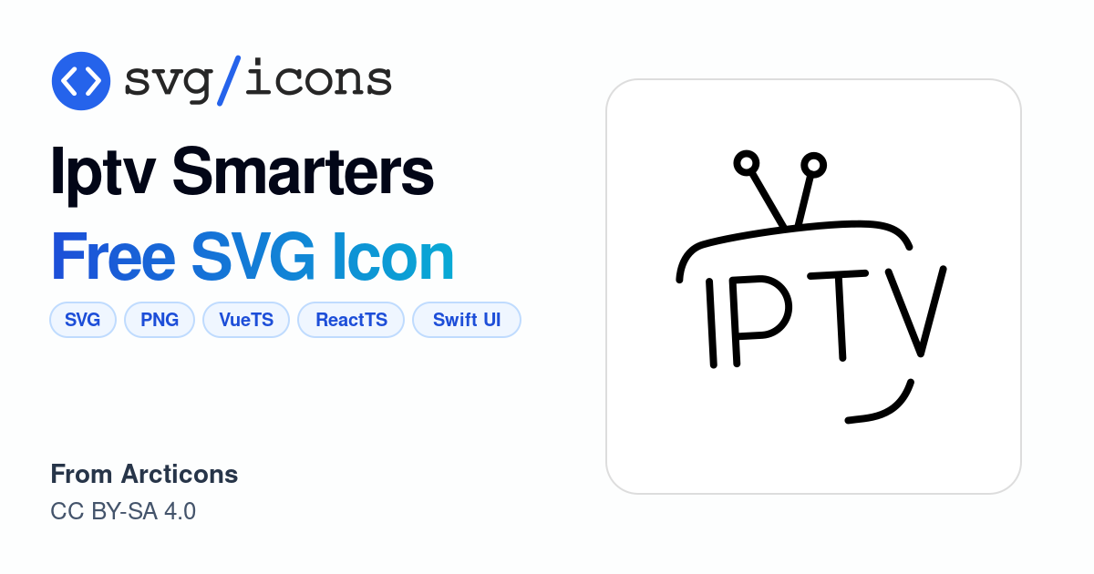 Iptv-smarters SVG Icon - Free Iptv-smarters PNG & SVG Download