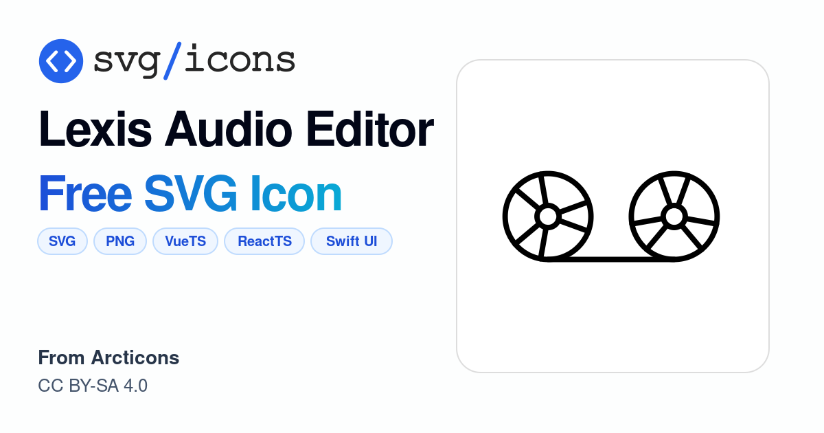 Lexis-audio-editor SVG Icon - Free Lexis-audio-editor PNG & SVG Download